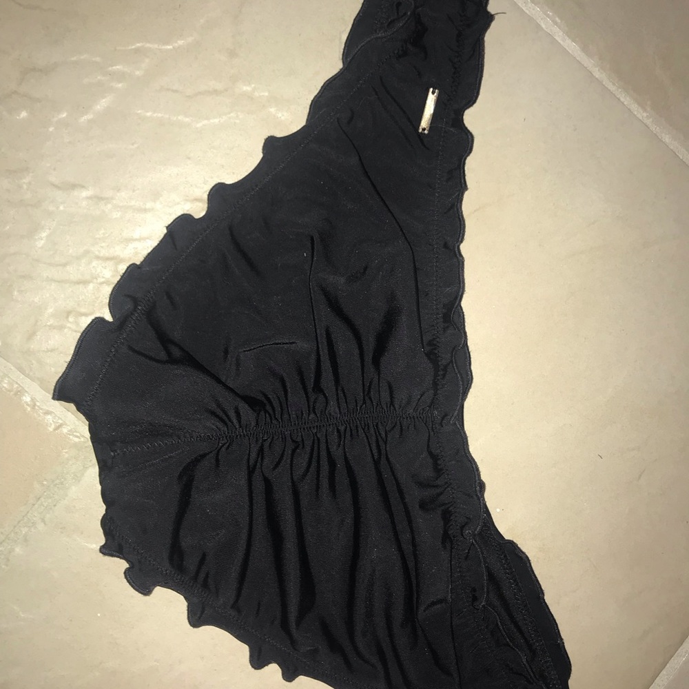 Medium black Victoria’s secret bathing suit bottom